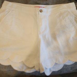 Lilly Pulitzer White Buttercup Shorts Size 12